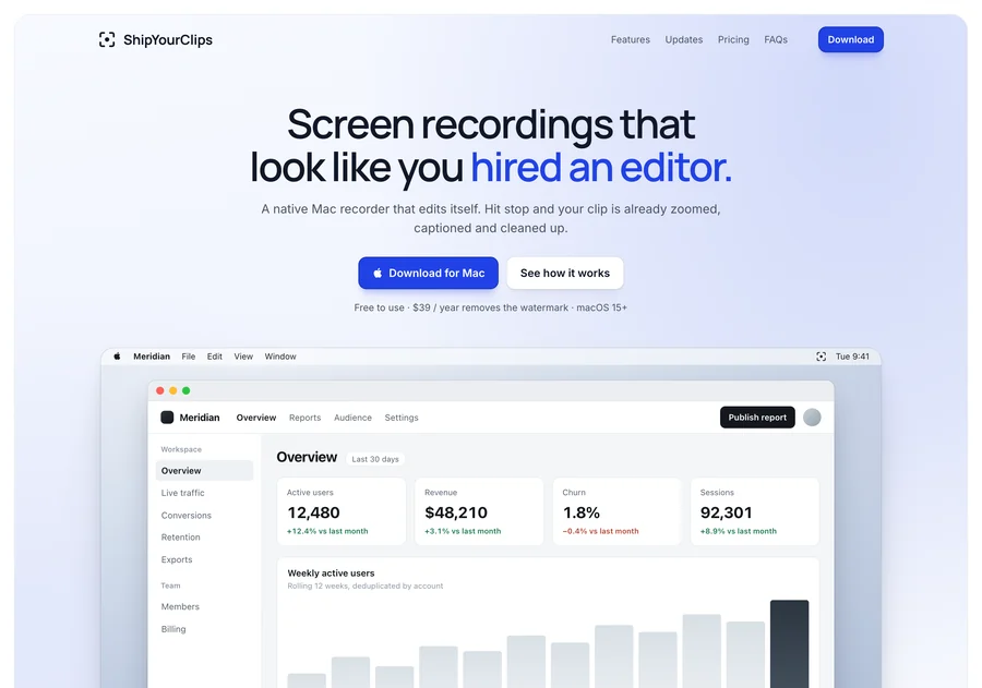 ShipYourClips screenshot